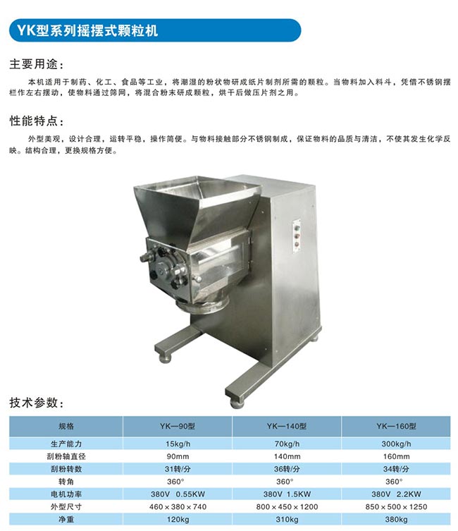 YK型系列摇摆式颗粒机