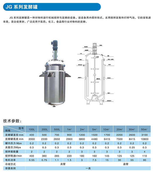 JG系列发酵罐