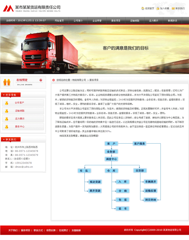 模板内页截图